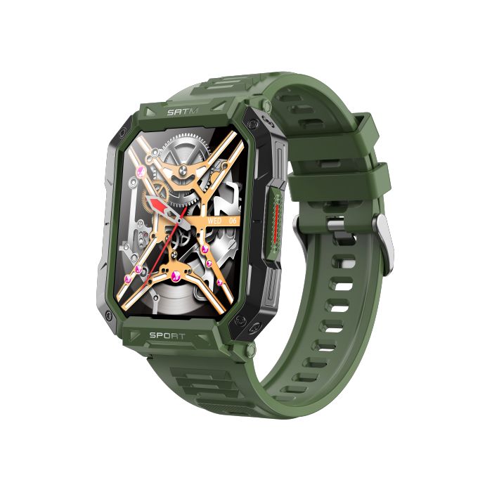 Green Sport style smart watch HZD2307W